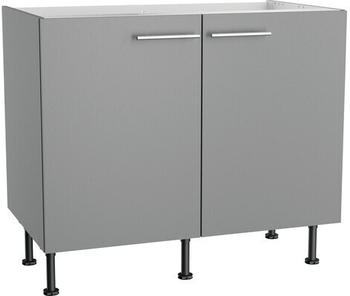 Optifit Spülenschrank Mats825 BxTxH 100 x 58,4 x 87 cm Front basaltgrau matt Korpus grau