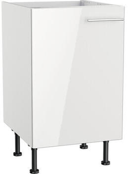 Optifit Spülenschrank Rurik986 BxTxH 50 x 58,4 x 87 cm Front weiß lackiert Korpus weiß