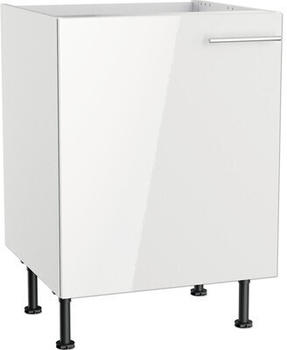 Optifit Spülenschrank Rurik986 BxTxH 60 x 58,4 x 87 cm Front weiß lackiert Korpus weiß