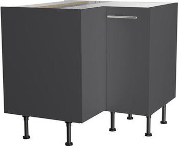 Optifit Eckunterschrank Ingvar420 BxTxH 90 x 58,4 x 87 cm Front anthrazit matt
