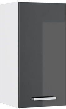 VICCO H&auml;ngeschrank R-Line 30 cm Wei&szlig;/Anthrazit Hochglanz modern
