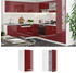 VICCO Hängeschrank R-Line 30 cm Weiß/Bordeaux-Rot Hochglanz modern