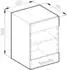 VICCO Glashängeschrank R-Line 40 cm Eiche/Anthrazit Hochglanz modern