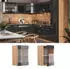 VICCO Glashängeschrank R-Line 40 cm Eiche/Anthrazit Hochglanz modern