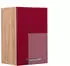VICCO Hängeschrank R-Line 40 cm Eiche/Bordeaux-Rot Hochglanz modern