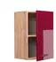VICCO Hängeschrank R-Line 40 cm Eiche/Bordeaux-Rot Hochglanz modern