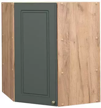 VICCO Eckhängeschrank Fame-Line 57 cm Eiche/Grün-Gold Landhaus