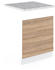VICCO Geschirrspülerblende R-Line 60 cm Weiß/Sonoma modern Arbeitsplatte