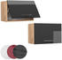 VICCO Hängeschrank Fame-Line 60 cm Eiche/Anthrazit Hochglanz modern flach