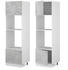 VICCO Mikrowellenschrank R-Line 60 cm Weiß/Beton modern halboffen