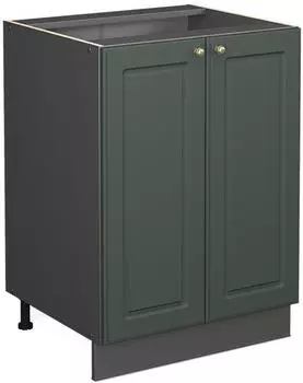 VICCO Unterschrank Fame-Line 60 cm Anthrazit/Gr&uuml;n-Gold Landhaus