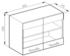 VICCO Glashängeschrank R-Line 80 cm Weiß/Bordeaux-Rot Hochglanz modern