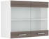 VICCO Glashängeschrank R-Line 80 cm Weiß/Edelgrau modern