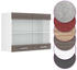 VICCO Glashängeschrank R-Line 80 cm Weiß/Edelgrau modern