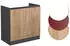 VICCO Spülenunterschrank R-Line 80 cm Anthrazit/Eiche grifflos