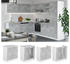 VICCO Spülenunterschrank R-Line 80 cm Weiß/Beton modern