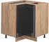VICCO Eckunterschrank Fame-Line 81 cm Eiche/Anthrazit Hochglanz modern