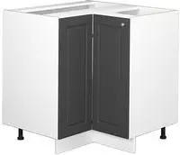Vicco - Eckunterschrank Fame-line, Anthrazit-gold, 80.5 Cm Ohne Arbeitsplatte