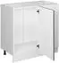 VICCO Eckunterschrank R-Line 86 cm Weiß/Weiß Landhaus