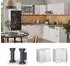 VICCO Eckunterschrank R-Line 86 cm Weiß/Weiß Landhaus