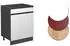 VICCO Schubladenunterschrank R-Line 60cm Anthrazit/Weiß grifflos