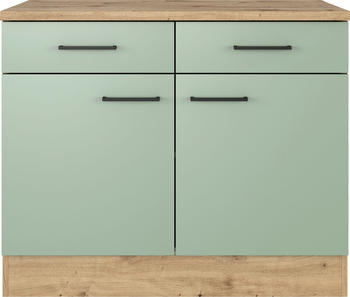 Flex-Well Cara 100x60x85 cm Eiche gr&uuml;n matt