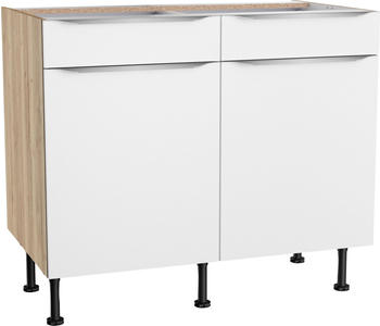 Optifit Unterschrank mit Drehtür Aken 100x58,4x87 cm weiß