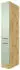 Flex-Well Apothekerschrank Cara 30x57x200 cm grün matt eiche hell