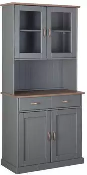 MBI GmbH Holzwarenfabrik Buffet Luzerna-5.1. 4T2SL 90x190x45 cm grau-sepia