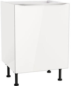 Optifit Spülenschrank Arvid986 60x58,4x87 cm weiß glänzend weiß