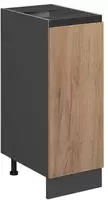 Apothekerschrank R-line, Goldkraft Eiche, 30 Cm J-shape, Ohne Arbeitsplatte Vicco