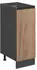 Livinity Apothekerschrank R-Line, 30 cm J-Shape, ohne Arbeitsplatte, Goldkraft Eiche/Anthrazit