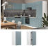 Livinity Hängeschrank R-Line, 30 cm, Blau-Grau/Weiß