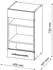 Livinity Küchenschrank Glas Fame-Line, 40 cm, Bordeaux Hochglanz/Weiß
