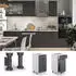 Livinity Küchenunterschrank Fame-Line, 40 cm ohne Arbeitsplatte, Anthrazit/Weiß