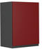 Livinity Hängeschrank R-Line, 45 cm J-Shape, Rot/Anthrazit