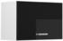 Livinity Hängeschrank R-Line, 60 cm Flach, Schwarz Hochglanz/Weiß