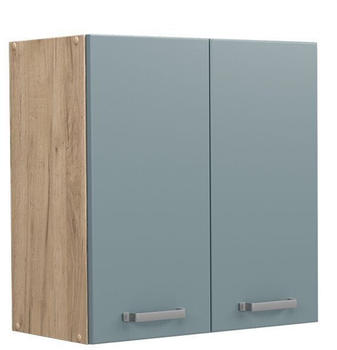 Livinity H&auml;ngeschrank R-Line, 60 cm, Blau-Grau/Goldkraft Eiche
