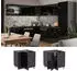 Livinity Eckschrank R-Line, 75.6 cm ohne Arbeitsplatte, Schwarz Hochglanz/Anthrazit