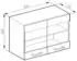 Livinity Küchenschrank Glas R-Line, 80 cm, Weiß Landhaus/Weiß