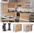 Livinity Küchenunterschrank Fame-Line, 80 cm ohne Arbeitsplatte, Goldkraft Eiche/Weiß