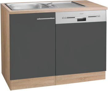 Optifit Spülenschrank Kalmar 110x85x60 cm anthrazit
