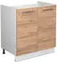 VICCO Spülenunterschrank Fame-Line 80 cm Weiß/Eiche modern