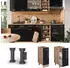 Livinity Apothekerschrank R-Line, 30 cm ohne Arbeitsplatte, Schwarz Hochglanz/Goldkraft Eiche