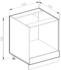 Livinity Herdumbauschrank R-Line, 60 cm ohne Arbeitsplatte, Anthrazit Hochglanz/Goldkraft Eiche