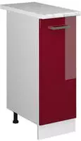 Vicco - Apothekerschrank R-line, Bordeaux Hochglanz, 30 Cm , Ap Marmor