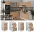 Livinity Küchenunterschrank R-Line, 40 cm mit Schubladen, und Arbeitsplatte, Sonoma/Weiß