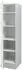 Mid.you Geschirrschrank Weiß 3 Fächer 50x200x57 cm
