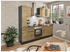 Mid.you Apothekerschrank Anthrazit Eiche Artisan 2 Fächer 30x211x57 cm
