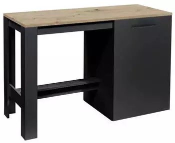 Mid.you K&uuml;cheninsel Schwarz Sonoma Eiche Kunststoff nur wie online abgebildet bestellbar 138x91x56 cm
